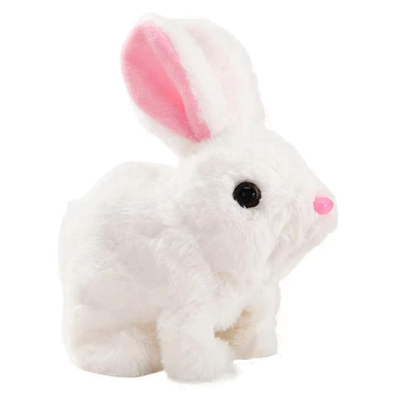 부활절 봉제 장난감, 부활절 전자 인터랙티브 장난감, 토끼, 걷고 말하고 소리와 움직임으로 선물
