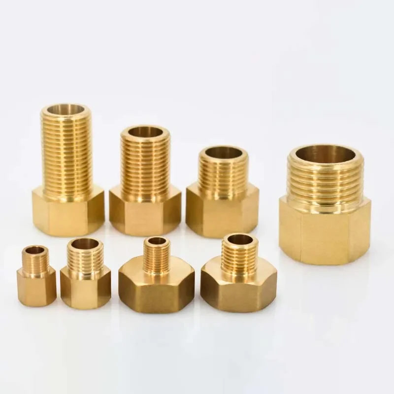 Fêmea para macho Rosca Conectores de latão Tubo, Copper Coupler Adapter, rosca conjunta, encaixe F, M, M10, M12, M14, M16, M18, M20, M22