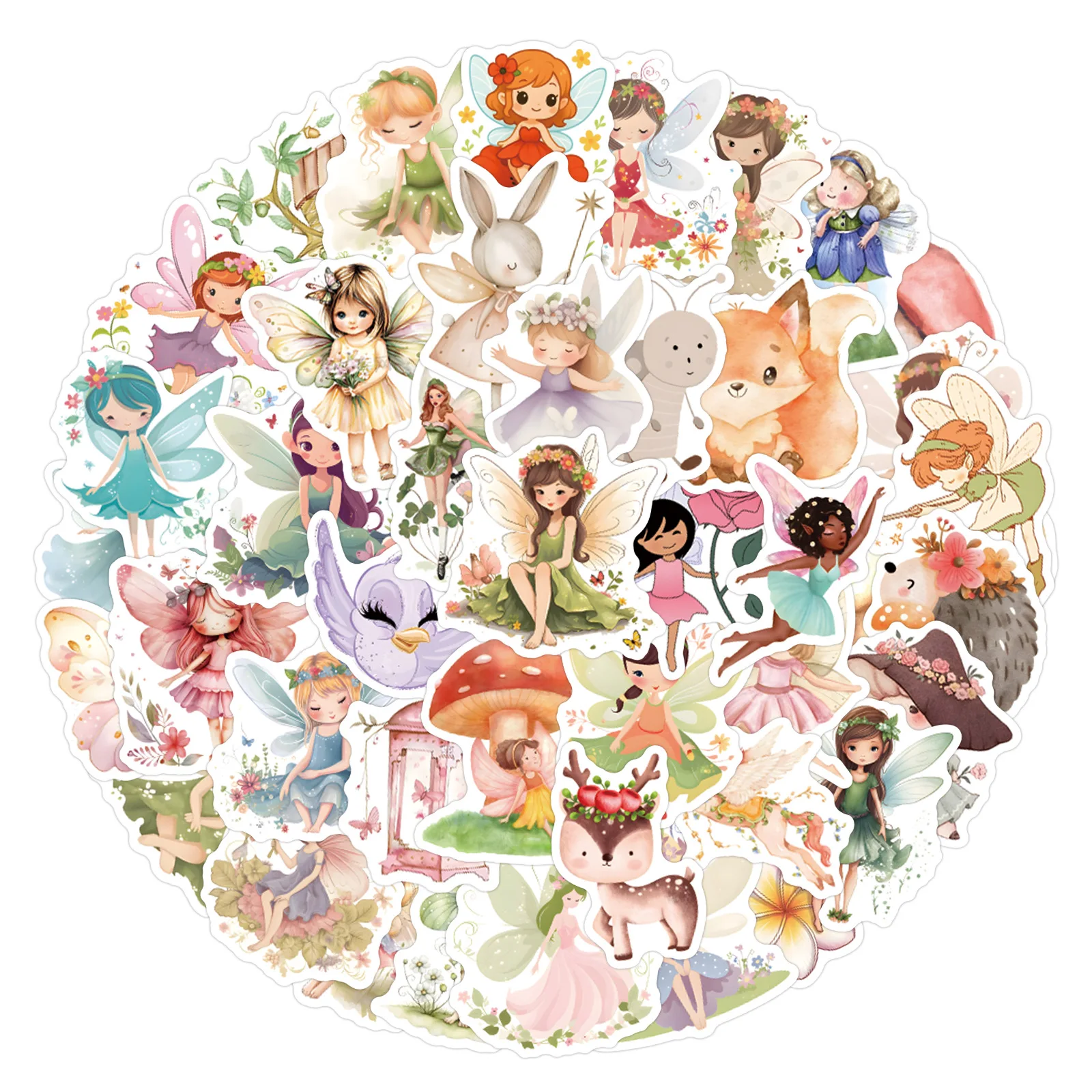 

55/110PCS Cute Fairy Elf Stickers Cartoon Decals Kids DIY Scrapbook Skateboard Phone Suitcase Laptop Funny Graffiti Toys Gifts