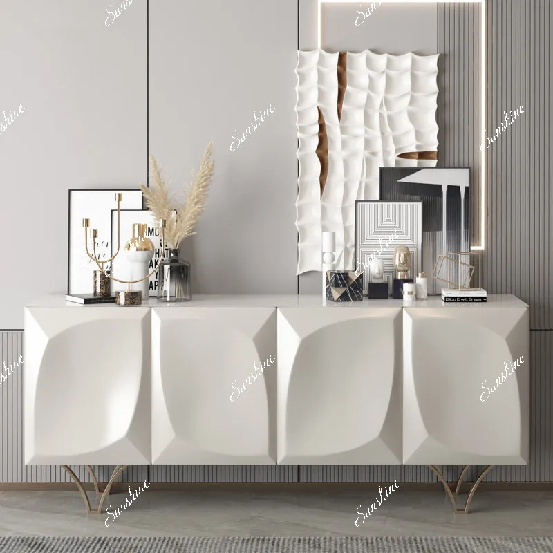 Modern paint dining side cabinet entry minimalist entrance cabinet