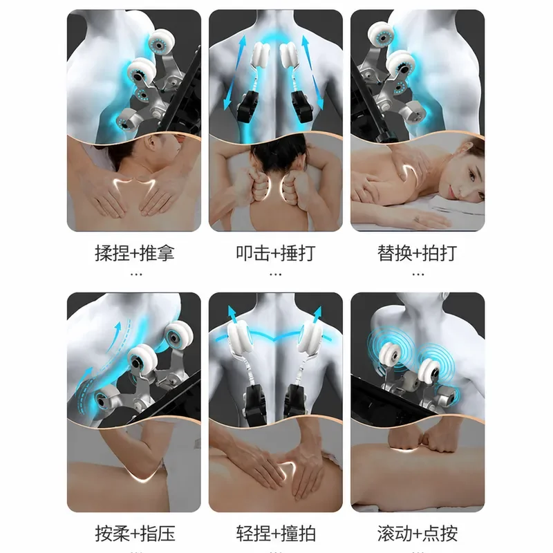 Automatic Space Capsule Massage Chair Full Body Kneading Multifunctional Electric Massager Sofa for Home Use