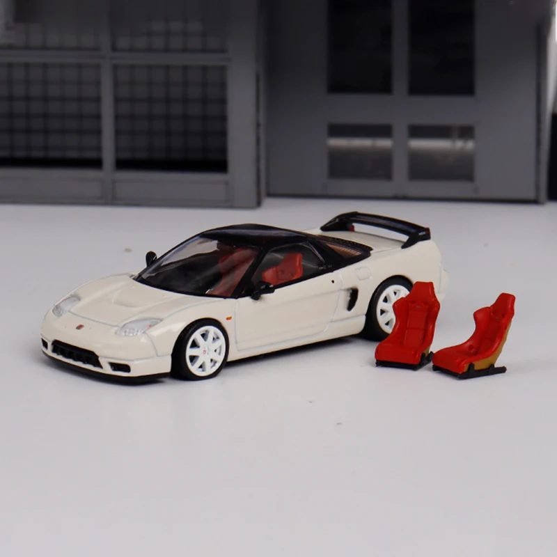 Diecast Original 1:64 Scale Honda NSX-R NA2 HJ Sports Car Simulation Alloy Car Model Static Display Collectible Gift Souvenir