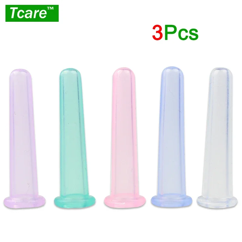 Tcare 3Pcs/Lot Fashion Eye Mini Silicone Massage Cup Silicone Facial Massager Cupping Cup Face Care Treatment Dropshipping