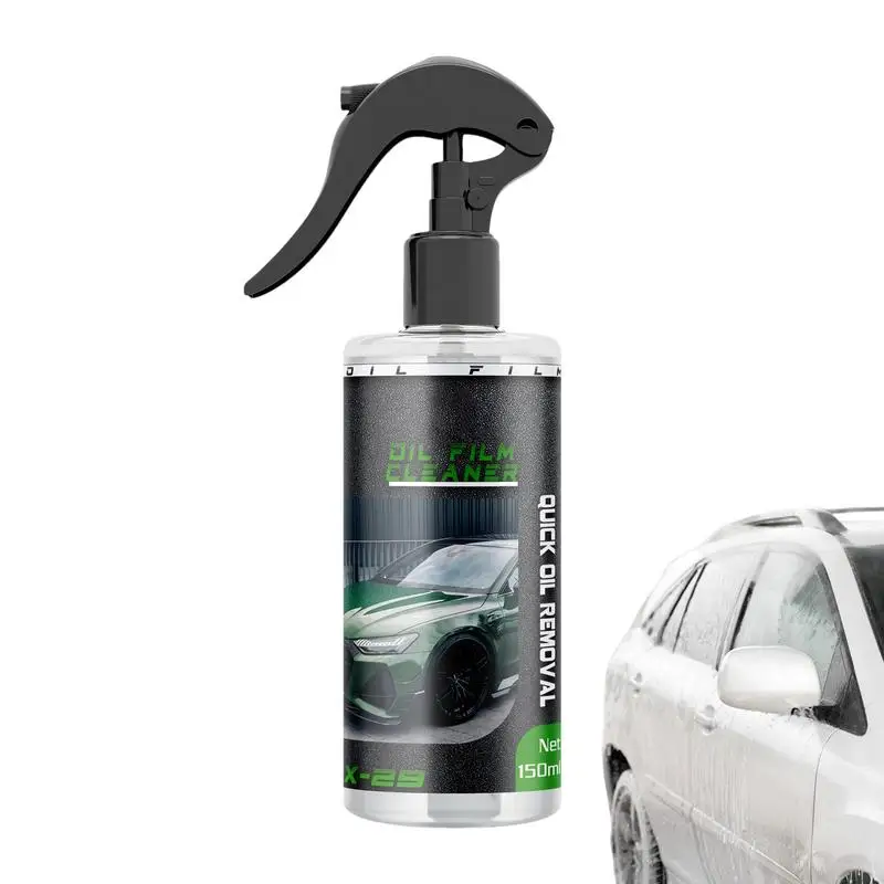 

Car Glass Oil Film Cleaner Car Restoration Glass Stain Cleaner Stain & Windshield Remover 150ml Glass Film Removal Solution For