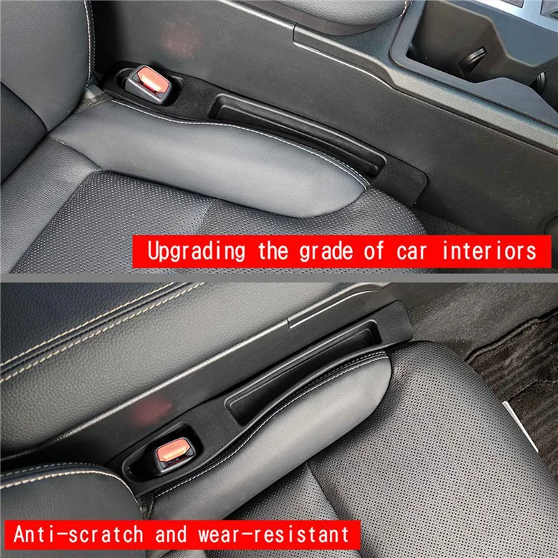 

4X Car Front Seat Gap Storage Box Gap Filler Strips For Toyota Prado LC250 2023 Car Interior Accessories