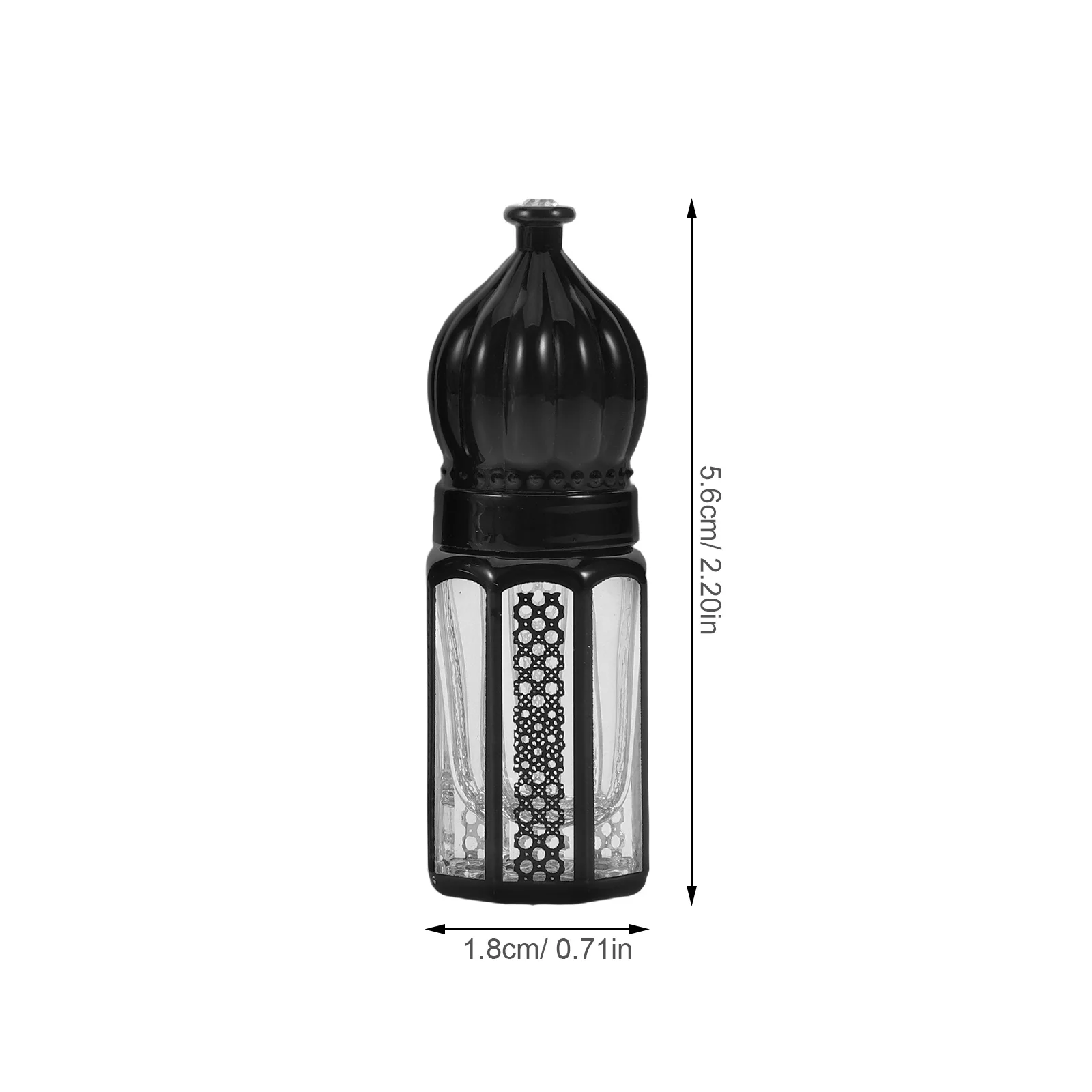 Bottiglie roll-on riutilizzabili da 4 pezzi da 3 ml Contenitore per sfere a rulli per olio essenziale in vetro Bottiglia secondaria per profumo da viaggio portatile