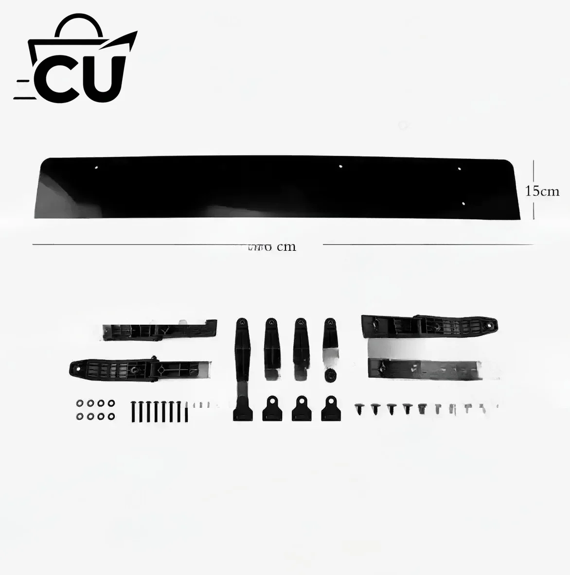 Vehicle Windshield Wind Deflector Roof Spoiler Wind Noise Reduction Windshield Air Flow Guide Mute Wind Resistance Accessory