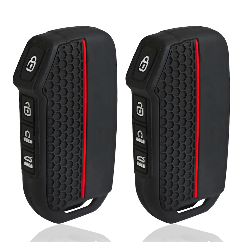 Silicone Car Remote Key Case Cover For KIA KN Sportage R Stinger Sorento Ceed Cerato Forte Niro Soul Telluride GTLine Accessory
