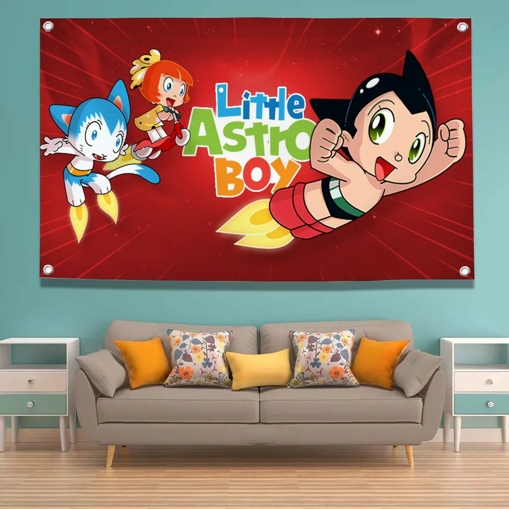 Astro Boy Custom Flag to Hang Fall Decor Home Decoration Flags for Bedrooms Outdoor Garden Tapestry Banners Accessories