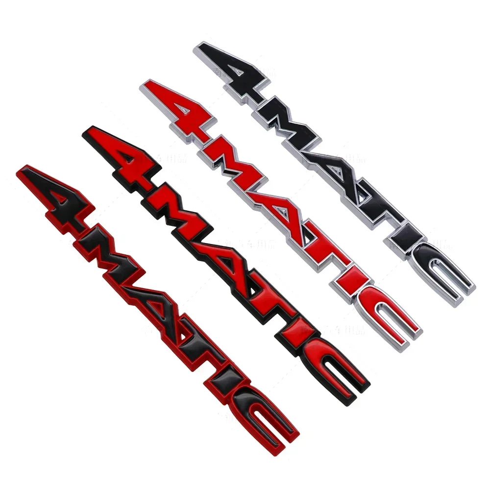 Metal Car Side Emblem Rear Trunk Sticker Body Badge 4MATIC Logo for Mercedes Benz W124 W205 W203 W168 W176 CLA CLK CLS GLA GLC view 3