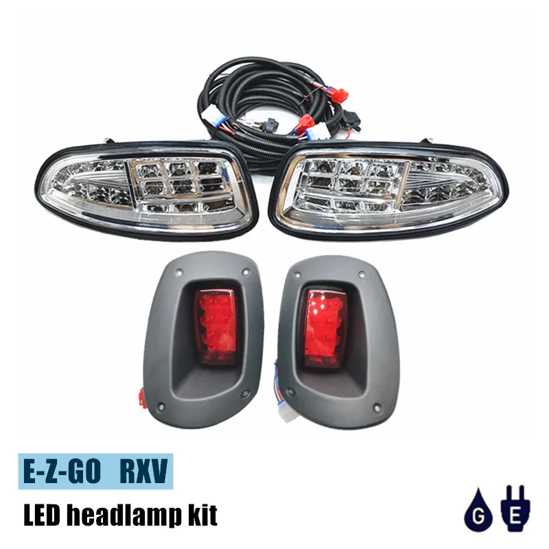 EZGO RXV LED headlamp kit is applicable to the tail lights of golf cart, electric sightseeing car and patrol car