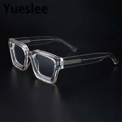 54290 High Quality Acetate Optics Glasses Frame Retro Square Eyewear Designer Luxury Prescription Glasses Frames Optical Eyewear