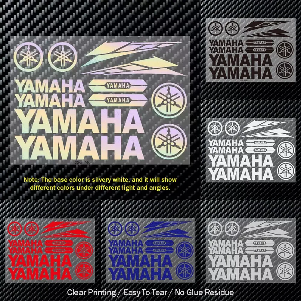 Vente chaude moto autocollants lettre Logo Scooter réservoir de carburant casque Modification décoration ensemble autocollants