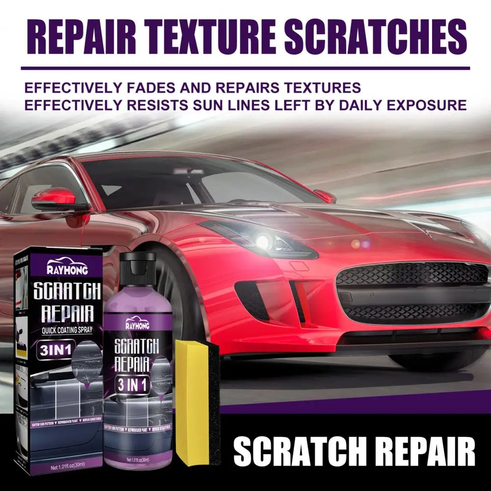 Eficiente hidrofóbico brilhante superfície polimento cera, Paint Scratch Repair removedor, não-recolhendo arranhões Repair Agent para carro