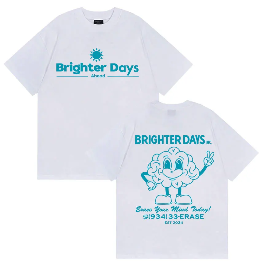 Ariana Grande Brighter Days Ahead Tour Album 2025 camisetas hombres mujeres Casual alta calidad Retro moda Camiseta de algodón ropa de calle