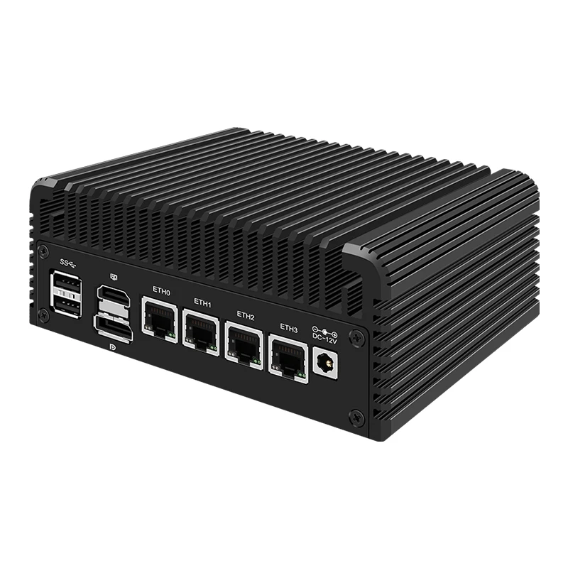 토포튼 팬리스 방화벽 미니 PC 인텔 코어 i3 N305 N100 DDR5 2xM.2 NVMe 4x i226-V 2.5G LAN 8xUSB 산업용 컴퓨터 NAS 서버 썸네일 3