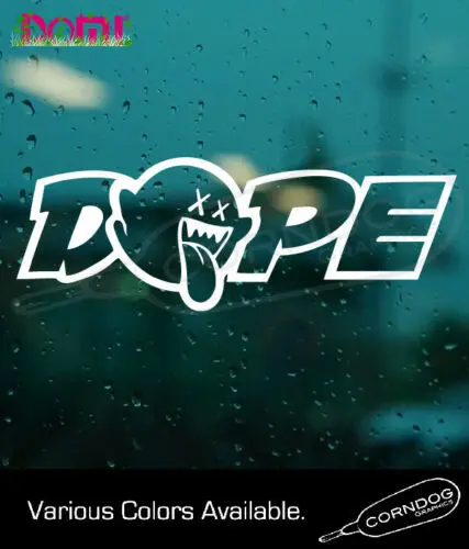 Dope Ghost 스티커 비닐 데칼 JDM 레이싱 ILLEST 튜너, 수입 드리프트 윈드실드 범퍼 헬멧 데칼, 고품질 KK 비닐