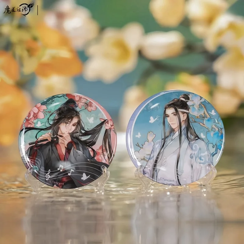 Genuine Grandmaster Of Demonic Cultivation Badge Wei Wuxian Lan Wangji Mdzs Badge Goods Official Anime Brooch For Gifts