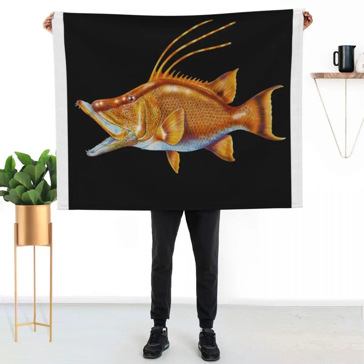 

Hogfish Throw Blanket Luxurious Soft Blanket Holiday Gift for Family
