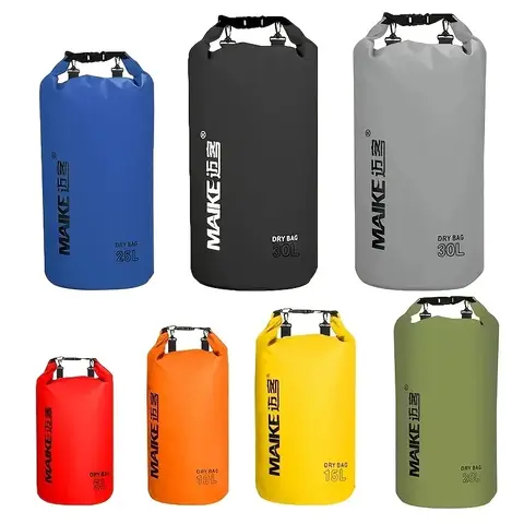 Maike bolsas secas bolsa impermeable para mujeres hombres 5L/10L/15L natación Rafting kayak río Trekking impermeable bolsa seca mochila