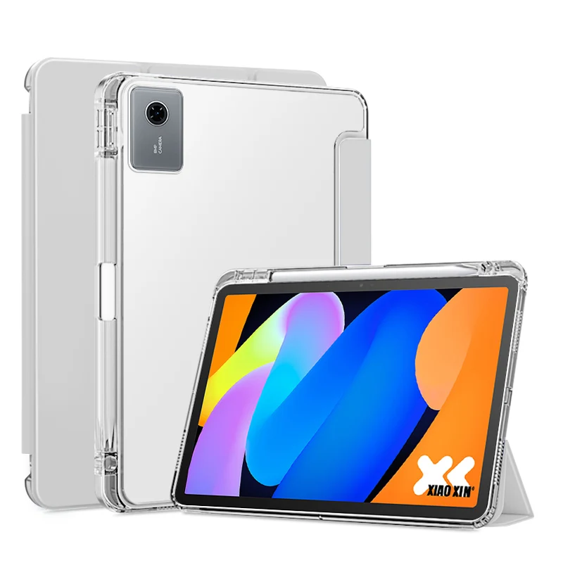

For Lenovo Xiaoxin Pad 11 2025 Case PU Leather Soft Back Fold Stand Cover For Xiaoxin Pad 11 2025 tb335fc Case with Pen Holder