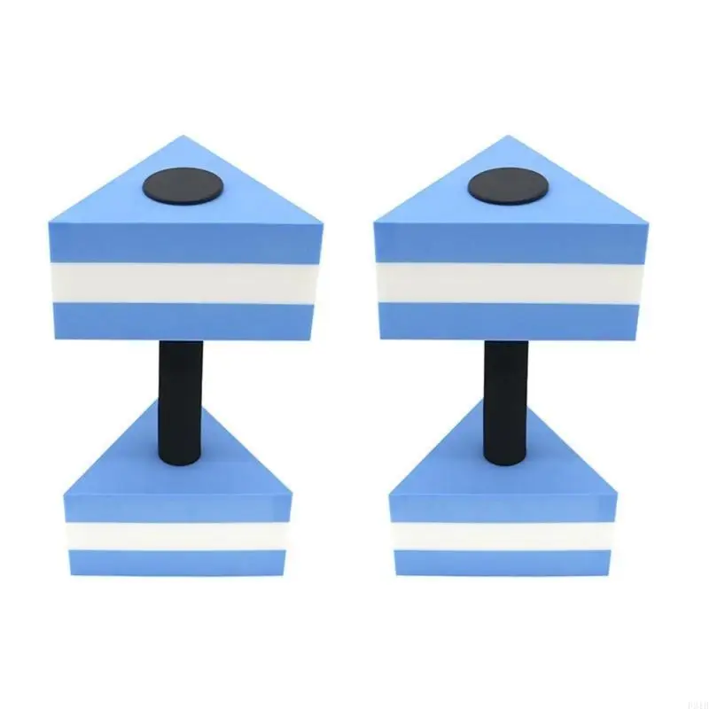 

1Pair Triangle Foams Dumbbells Pool Resistance Water Weight Aquatic Dumbells P31B