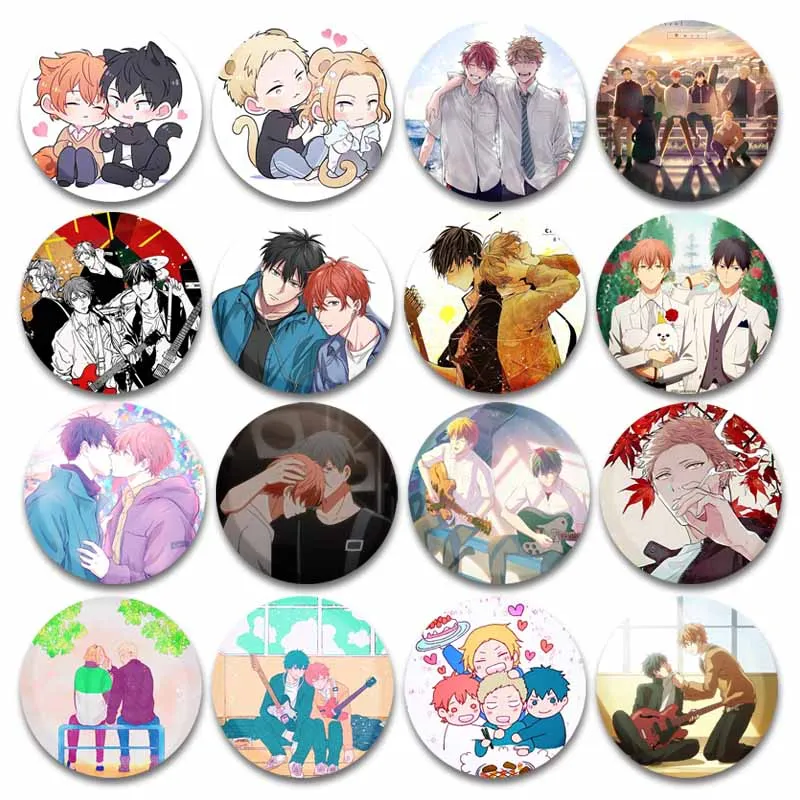 Mafuyu Sato Ritsuka Uenoyama Given Anime Figure Badge Customizable Soft Button Pins Jewelry Lapel Brooch Bag Collar Accessories