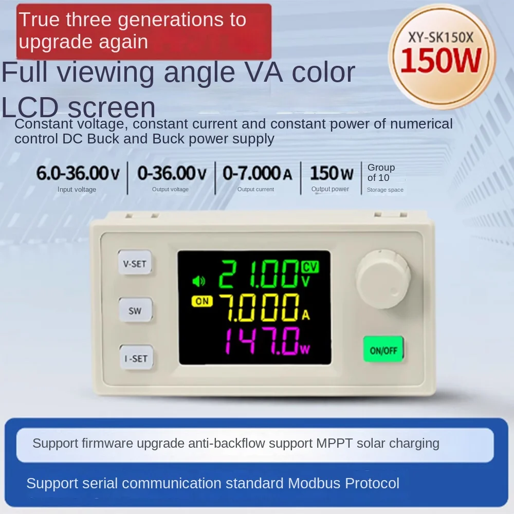 SK150/SK150X CNC buck boost DC adjustable regulator power supply constant voltage and current solar charging module 7A150W