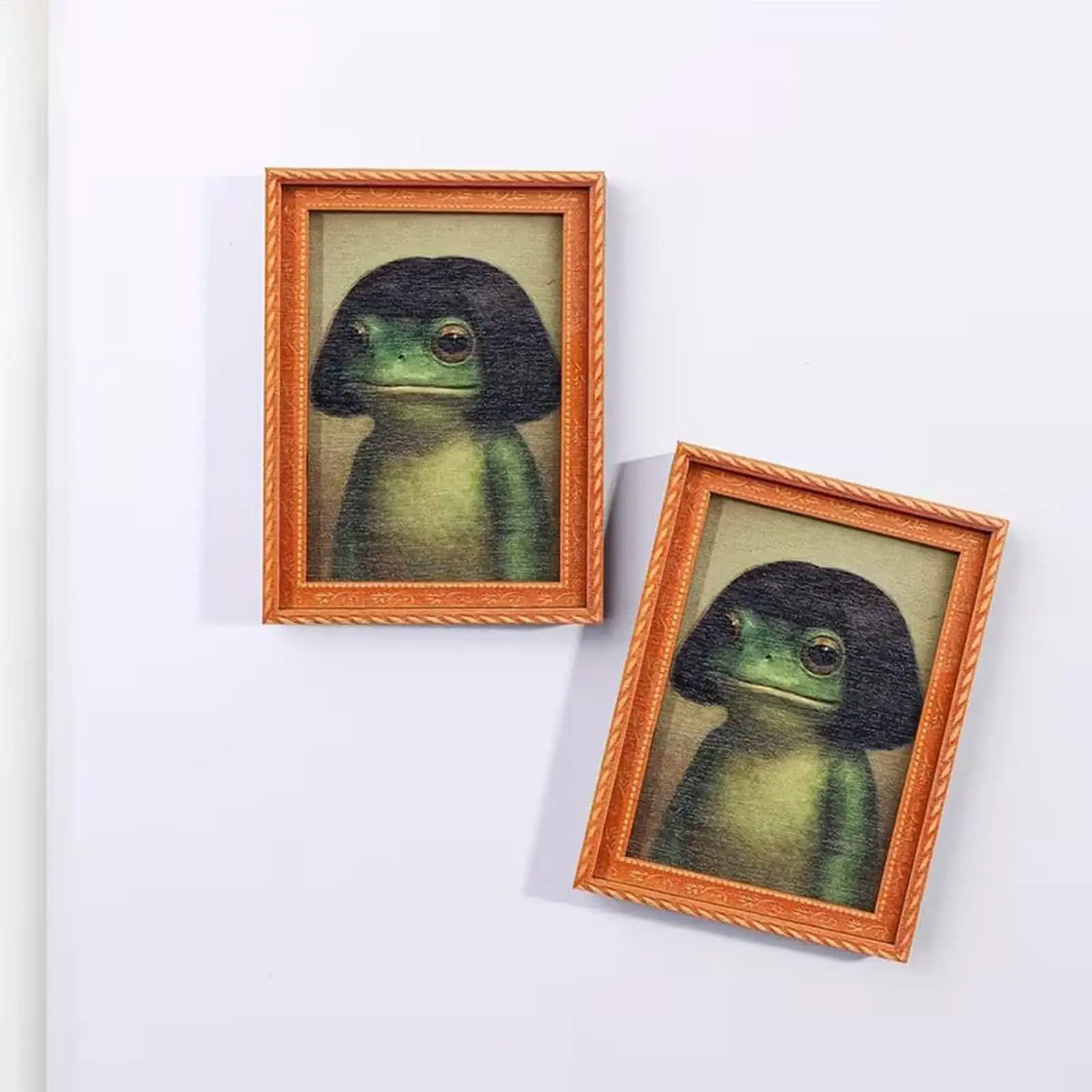 Funny Frog Fridge Magnet Cute frog Retro Refrigerator Decor Artistic Photo Framed Strong Refrigerator Magnets Small Ornament