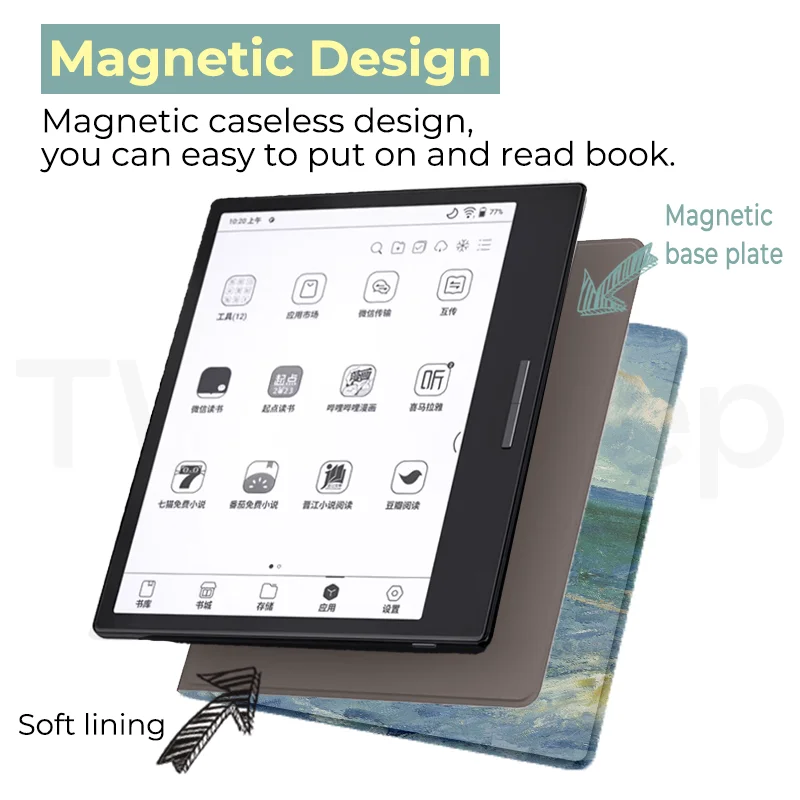 Magnetic Cover For ONYX BOOX Page and Go Color 7 Book Case For Leaf 3c and Leaf3 with Auto Wake Up Ultra Thin Smart Function