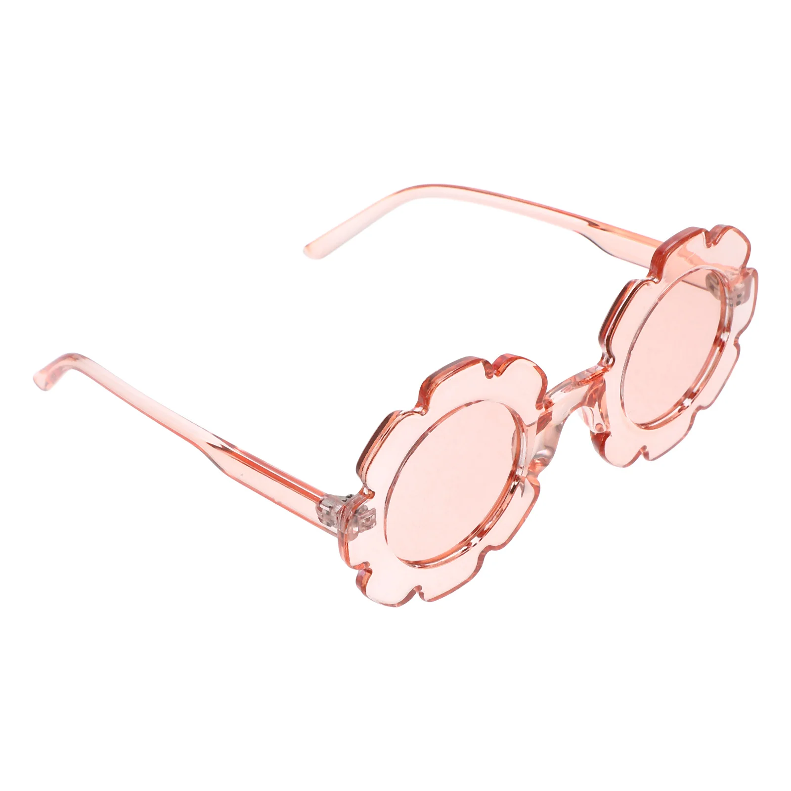

1pc For Kids Transparent Frame Sunglasses Child Child Glasses Uv Protection Eyewear Adorable Spectacles Pink