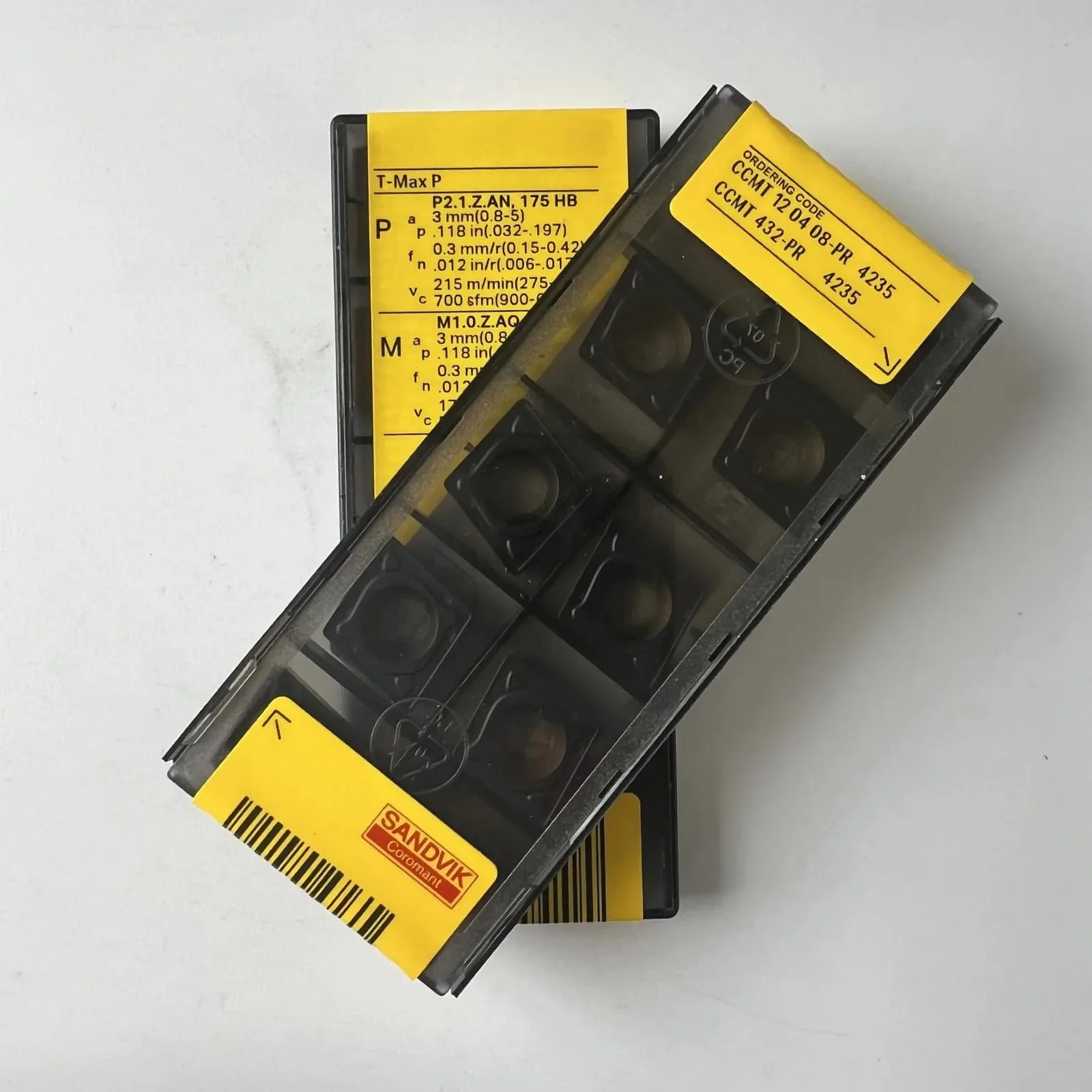 오리지널 SANDVIK / CCMT120408-PR 4235 / 경합금 CNC 블레이드 10개