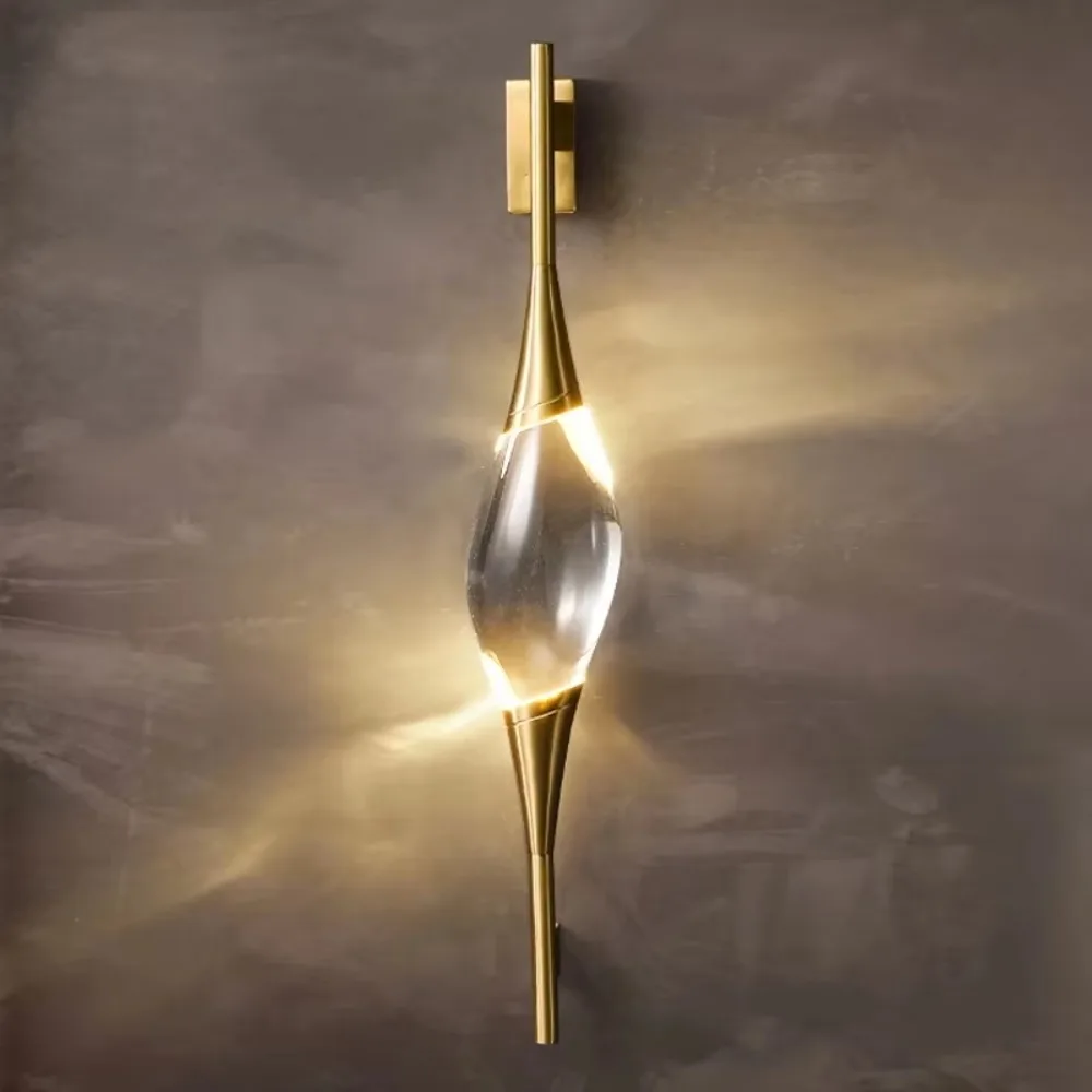 Crystal Wall Lamp Designer Simple Decoration Living Room Lighting Edside LED Wall Lamp