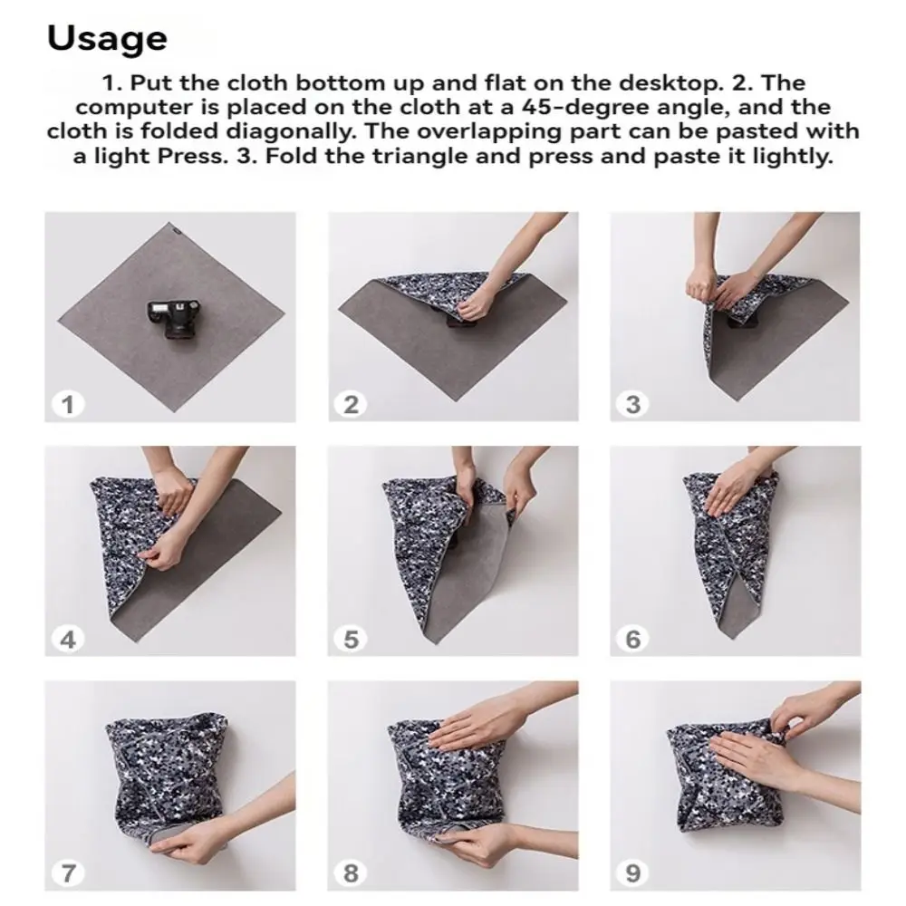 Foldable Camera Protective Wrap Reusable Self-Adhesive Camera Anti-scratch Lens Cloth Wrap Around Pouch Digital Computer