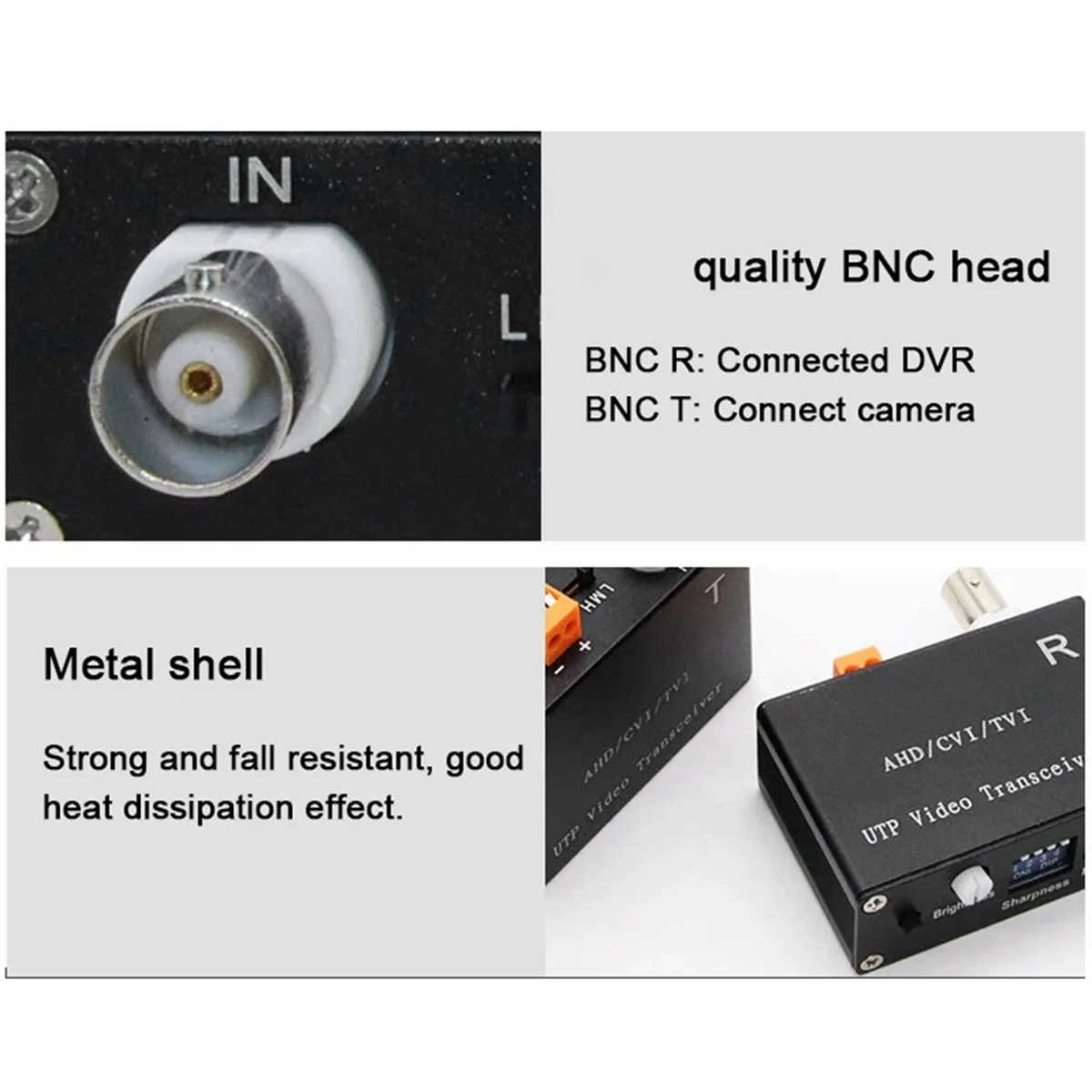 

1 Channel Active Video Twisted Pair Transmitter for CCTV Cameras_OFSS