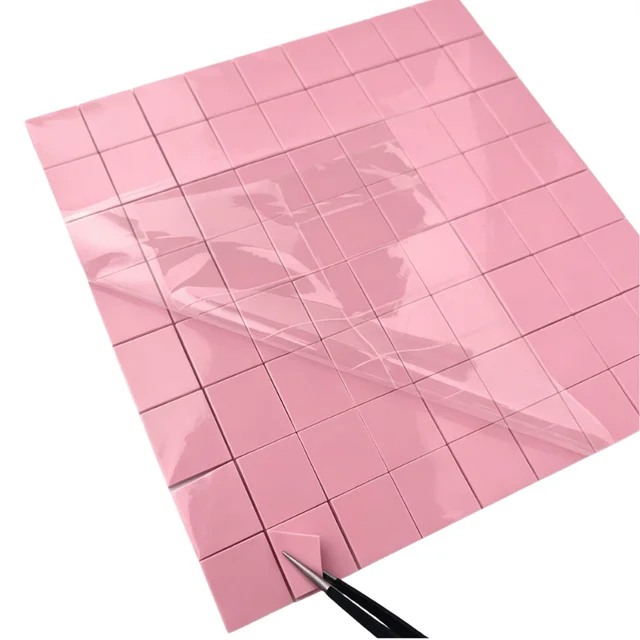 100pcs High Performance 6.0 W/mK 0.5/1.0/1.5/2.0/2.5mm Thermal Pad GPU CPU Heatsink Cooling Conductive Silicone Pad 4