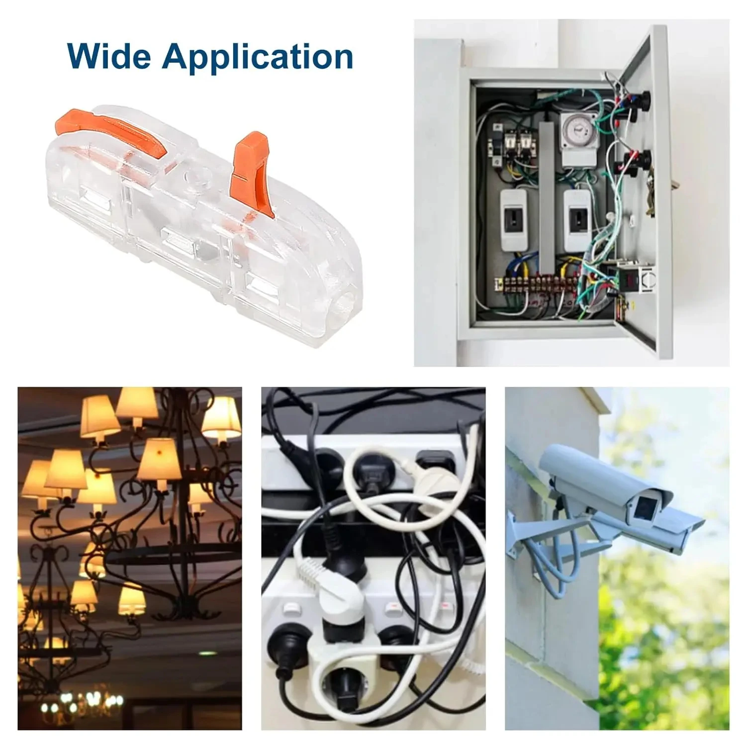 Mini Schnelle Kabelverbinder Universell Kompakt Klemmblöcke mit Hebel Abzweigleiter Elektrische Leiter Steckbar für Hausverkabelung Elektroinstallationen in Wohnungen SicherLötloser Verbinder, Flammfester Klemmblock, W – Detail 9