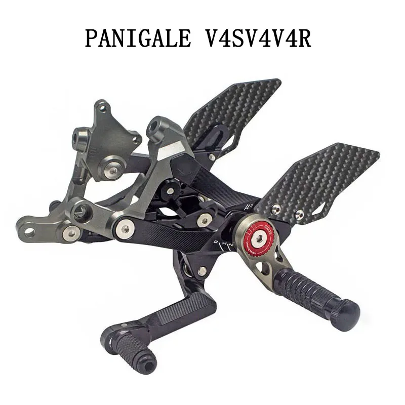 For Ducati Street Fighter V4 2018-2024 PANIGALE V4S V4 V4R V4  Motorcycle whole CNC & Carbon fiber Racing Rearset