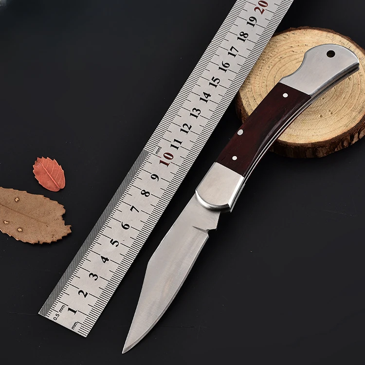 

G10 Solid Wood Handle Outdoor Camping Survival Knife Multi Functional Portable Folding Knife