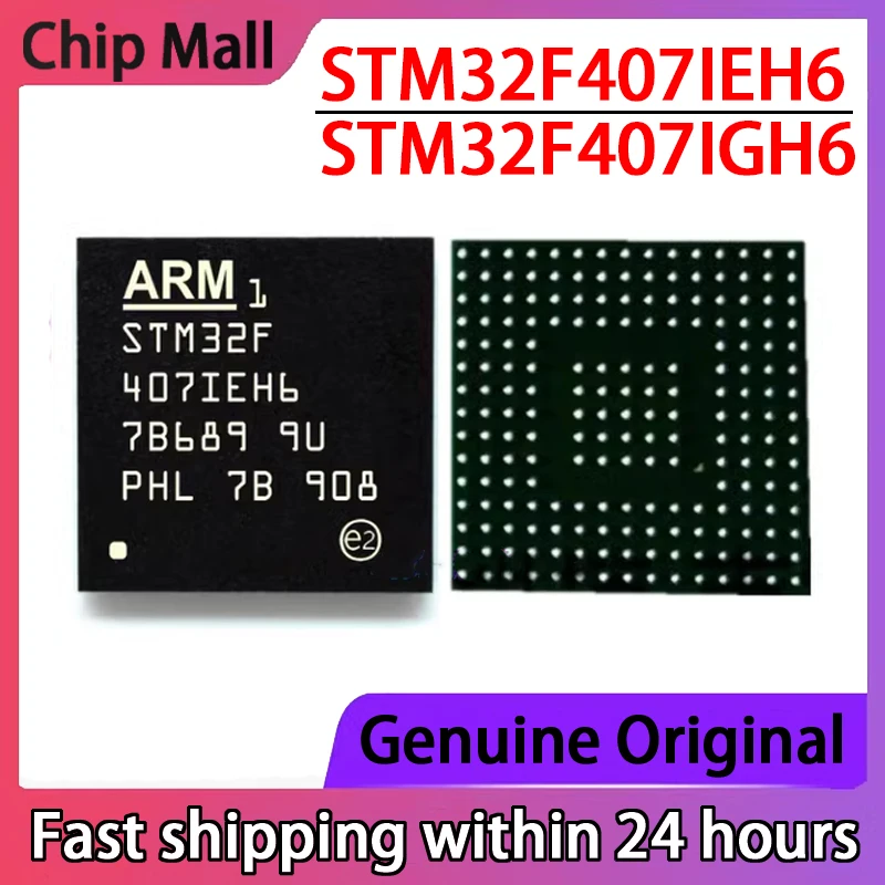 

1PCS STM32F407IEH6 STM32F407IGH6 BGA-176 NEW 32-bit Microcontroller Chip MCU Original in Stock