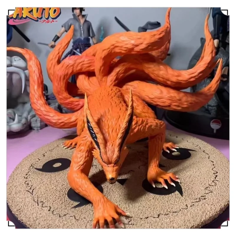 26cm Naruto Series Animation Pvc Model Action Tail Beast Series Nine Tail Fox Nine Lama Scene The Statue Presents A Toy Gift