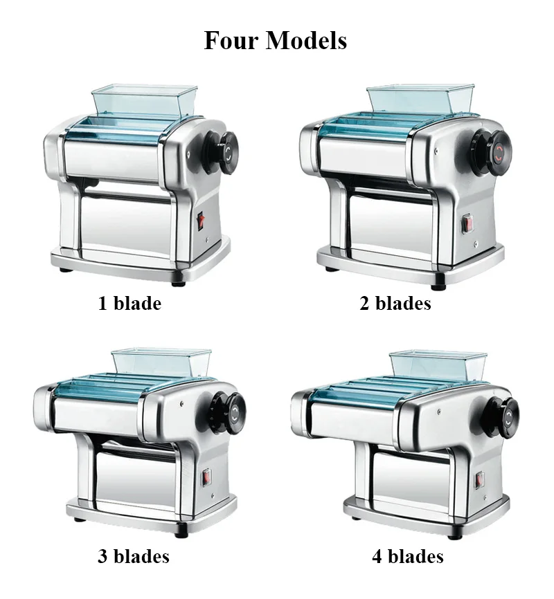 Automatyczne urządzenie do gotowania makaronu małe maszyna do prasowania ciasta 4 ostrza ze stali nierdzewnej narzędzie kuchenne do makaronu Lasagne