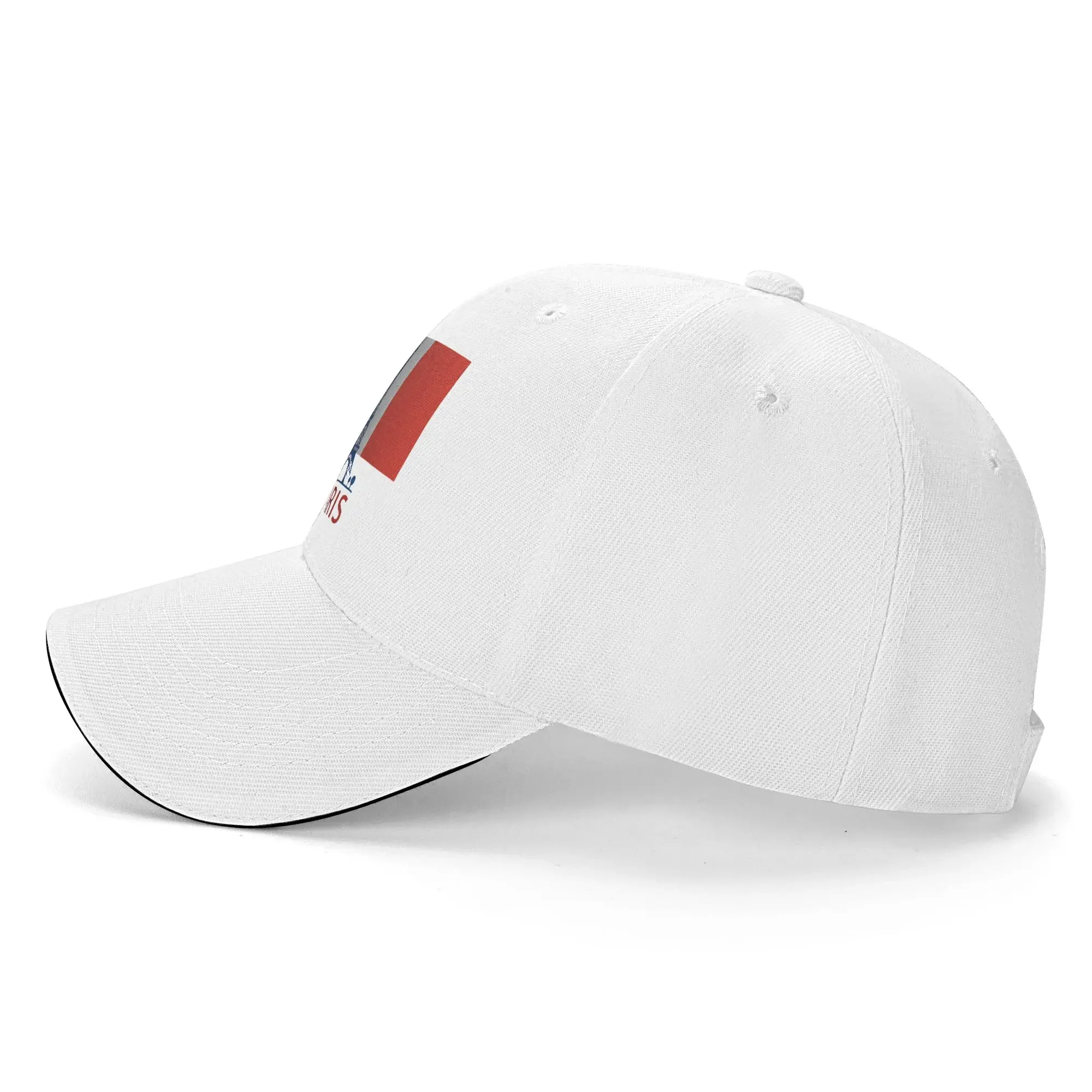 New Paris Eiffel Tower And French Flag  Baseball Cap  Outdoor Gym Sun Visor Hip Hop Hats Unisex Men Fashion Print Baseball Caps