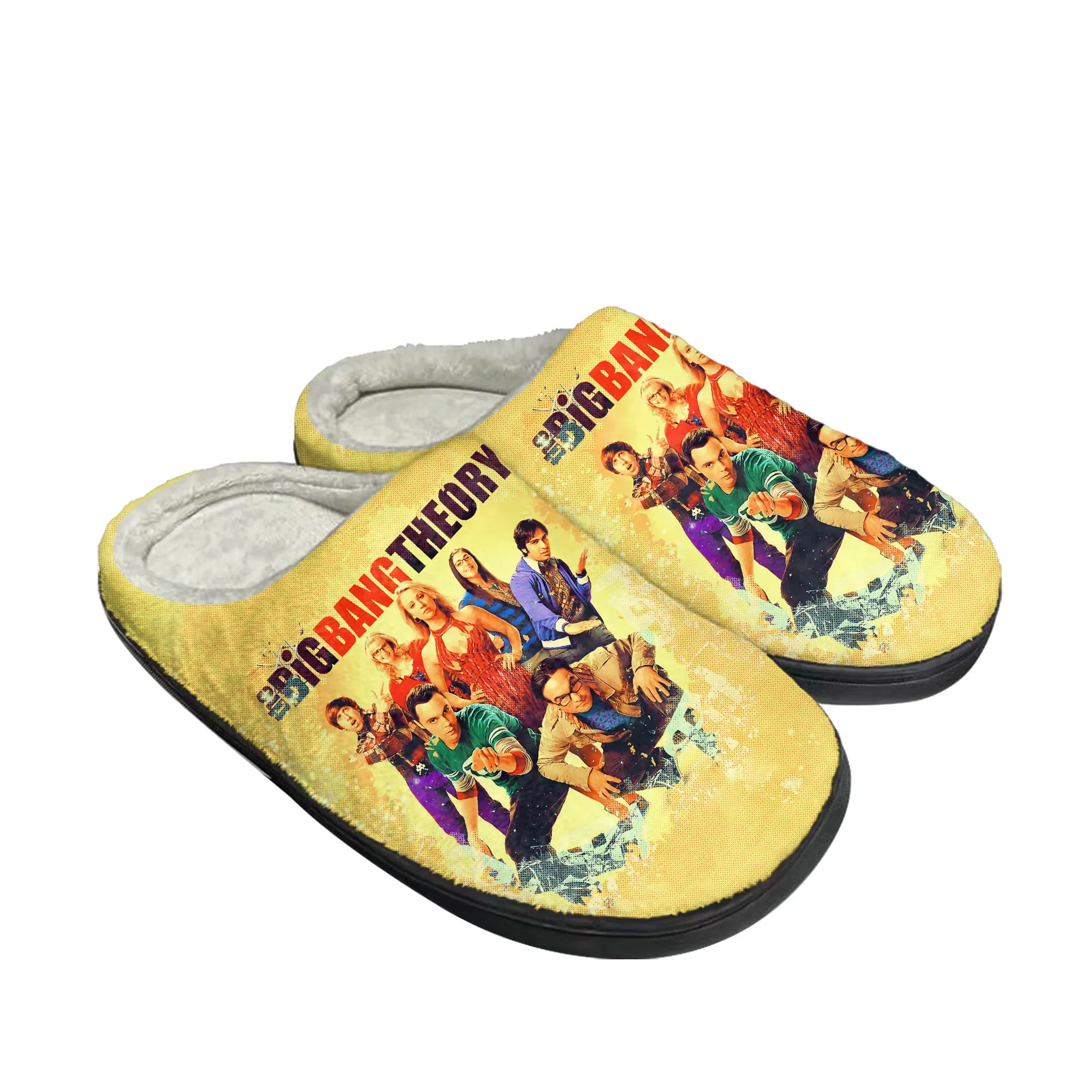 The Big TBBT Schrodinger's Cat Home Cotton Slippers Mens Womens Plush Bedroom Casual Keep Warm Shoes Indoor Customized Shoe