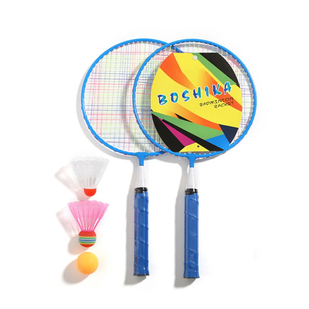 

1Set Badminton Set Beginner Training Racket with 3 Balls Wide String Bed Fun Outdoor Activity Portable School Bag Style