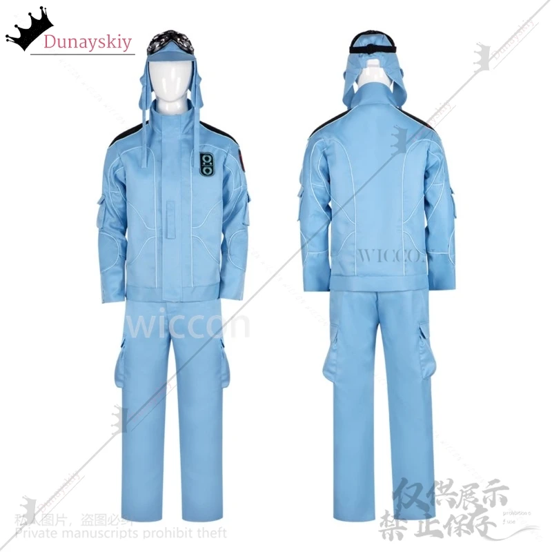 Película Mickeys 17 Cosplay ciencia ficción película uniforme Top pantalones gafas conjunto para hombre mujer Halloween Navidad Cos personalizado