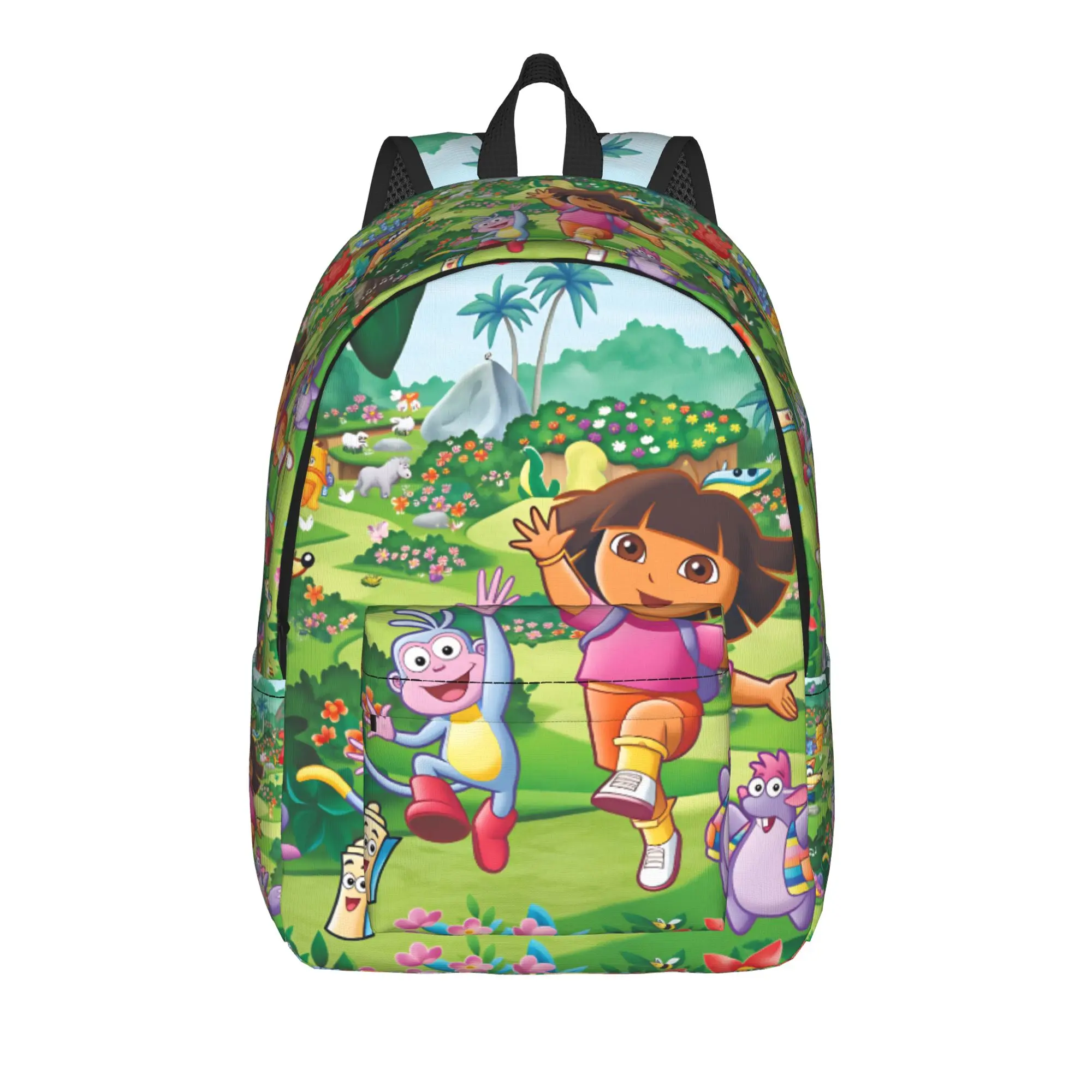 D-Doras and Friends Backpack Teen  Pattern Backpacks Polyester Style School Bags Sport Design Rucksack
