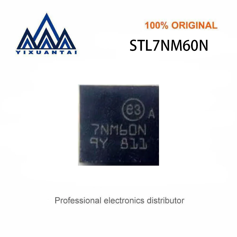 10pcs/Lot  STL7NM60N  Marking  7NM60N【600 V, 0.805 Ω, 5.8 A N-channel power MOSFET】New and Original