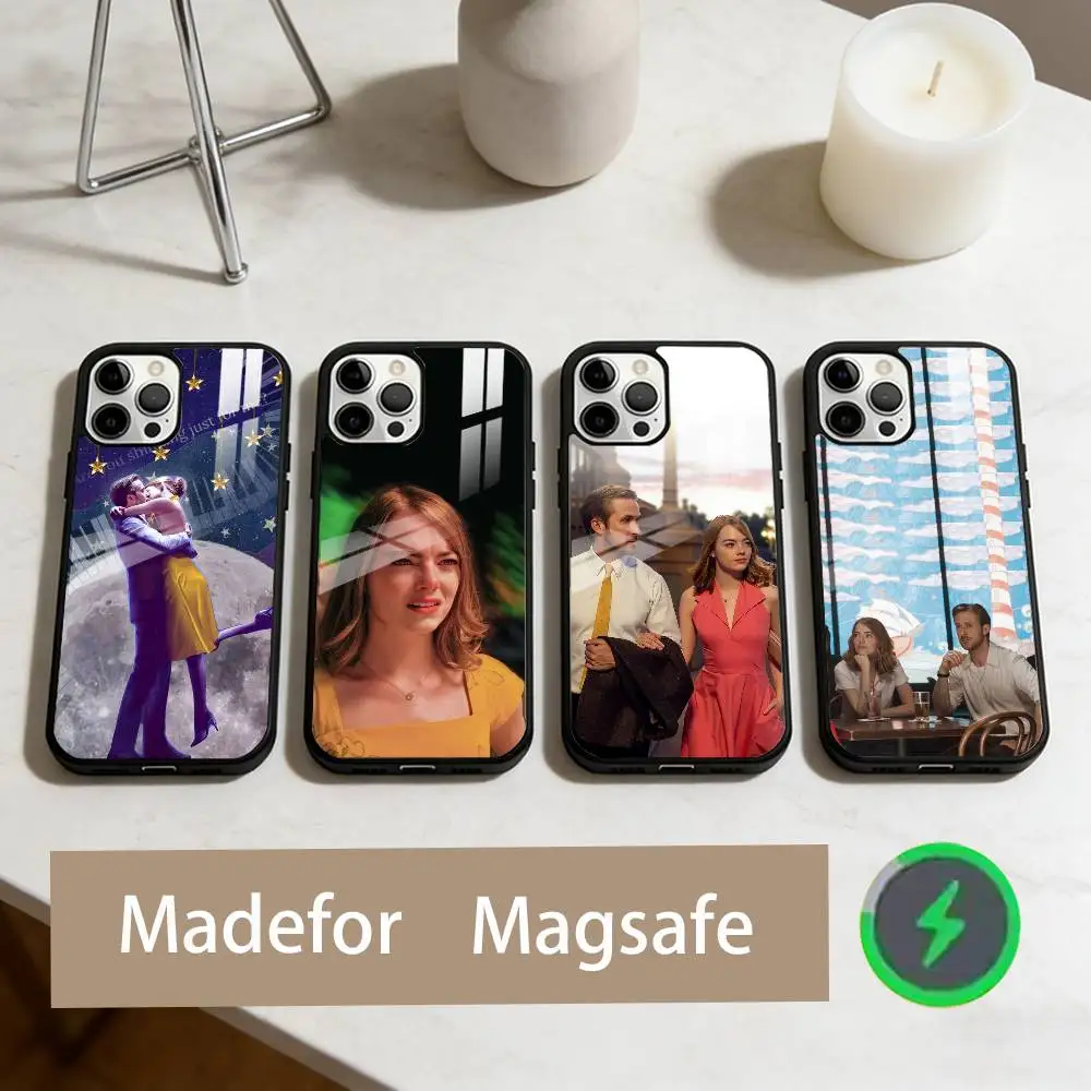 

L-La-La Film L-Land Phone Case For iPhone17,16,15,14,13,12,11 Plus,Pro Max Magnetic For Magsafe Wireless Charging