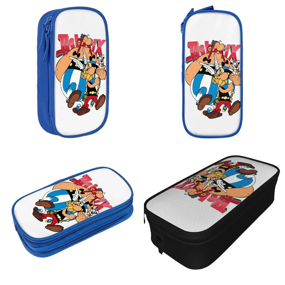 

Asterix And Obelix Pencil Cases Pen Holder Bags Student Large Storage Students School Zipper Pencilcases